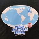 T-skjorte, damemodell «Verda er større enn EU» thumbnail