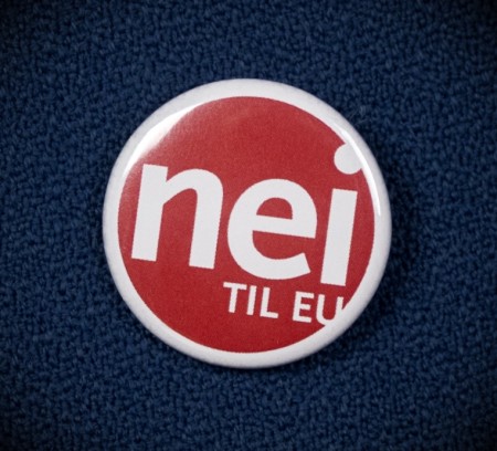 10 stykk Nei til EU-buttons